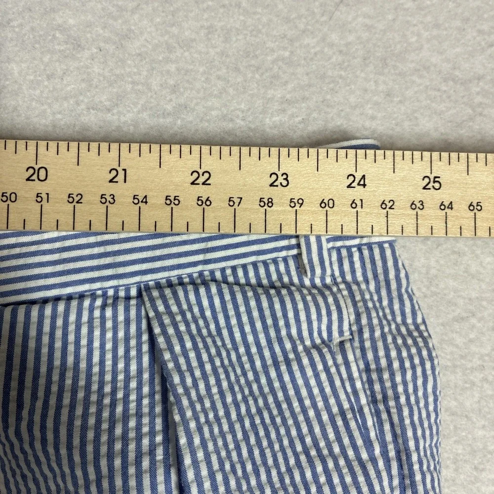 Vintage Polo Ralph Lauren Seersucker Pants Hemmed 50x24 Mens Nautical Coastal